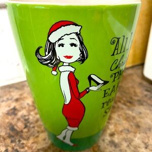 Christmas Mug  All I want for Christmas is PEACE on EARTH and really cute SHOES